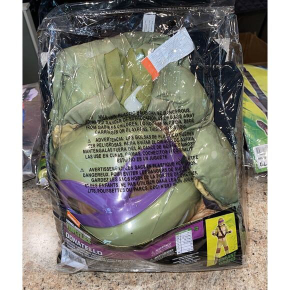 NIB! Teenage Mutant Ninja Turtles Donatello Child Halloween Costume Large 12-14 - Picture 5 of 7
